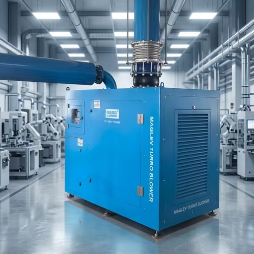 22kW 205kW Adjustable Pressure Industrial Air Handling Magnetic Levitation Blower 30HP Motor 40kPa Discharge Pressure Energy