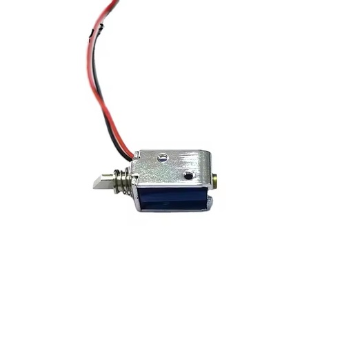 OEM Mini Push Solenoid DC3.7V 1.8A 3mm Stroke Power-on Retract Power-off Pop-out Soft Magnetic Material Safety for Tactile Touch