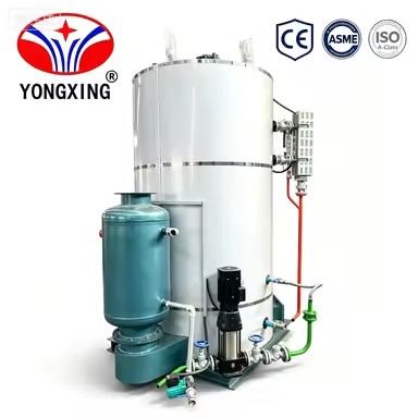 High Efficiency Automatic Biomass Pellet Steam Generator Vertical Wood Fired Steam Generator for Food Textile Industry