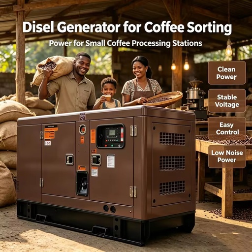 Low Noise YUNNEI Silent Diesel Generator Set 20KVA 30KVA 40KVA 50KVA Generator for Rural Coffee Factory Continuous Working Power