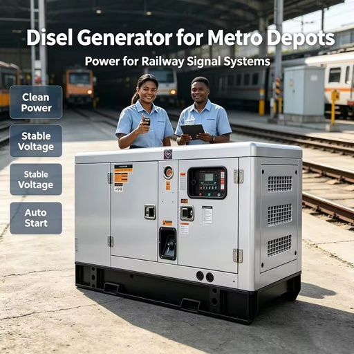 YUNNEI Silent Diesel Generator Set 60-100KW 3 Phase ATS Low Oil Protection Subway Depot Railway Facility Clean Stable Power