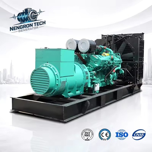 Low Fuel Consumption 1500kVA Diesel Generator Set Powered by Engine Backup Generator for Construction Sites