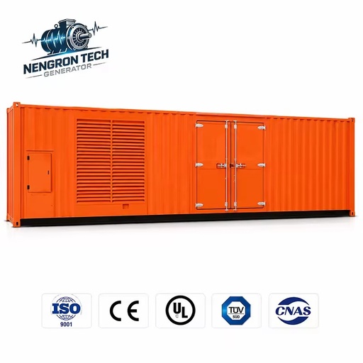 Container Type Natural Gas Generator Set Dongfeng Cummins Power 500kW 800kW High Efficiency for Outdoor Engineering