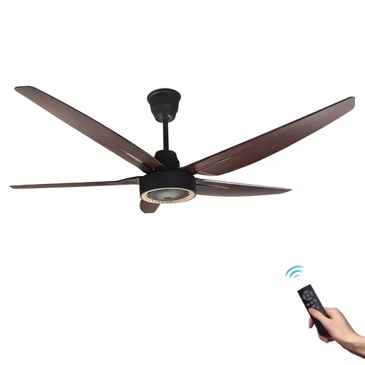 Factory Supply Eco-Friendly 56'' 5-Blades Remote Control Reversible Ceiling Fan BLDC Energy-Saving Fans for Hotel Restaurant