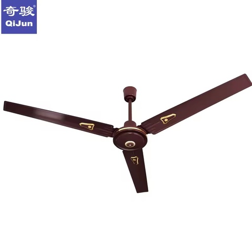 Modern Energy Saving Cheap Electric Hotel Use Foldable Metal Ceiling Fan Mechanical Regulator LED Light 56 Inch ACDC 3 Blades