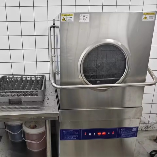 Industrial Restaurant Dishwasher Machine Automatic Stainless Steel High Temperature Energy for Hotel Kitchen Hood Dishwasher