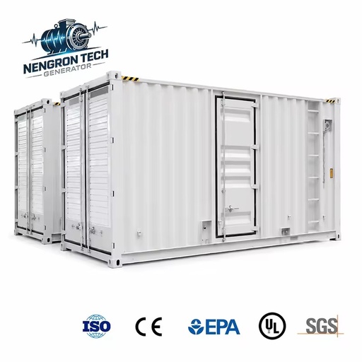 Container Type Gas Generator Set 300kW 800kW High Thermal Efficiency Low Emission CE Certified for Outdoor Field Power Supply