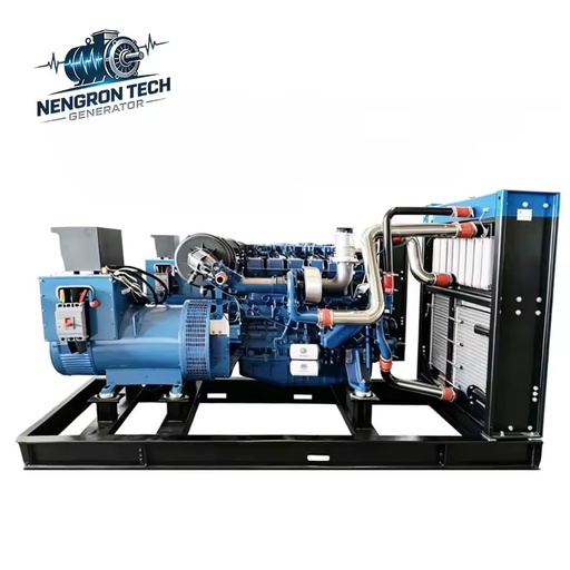Low Fuel Consumption Industrial Open Frame Gas Generator for Factory Backup Power