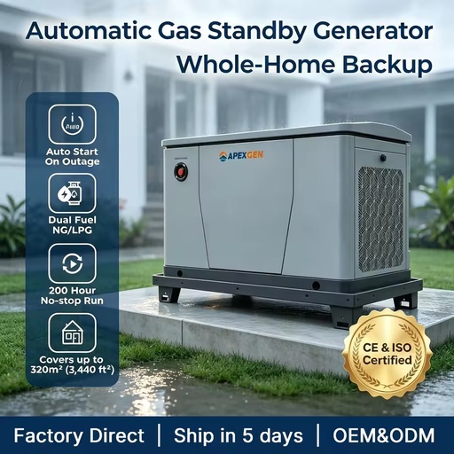 12kW Residential Standby Generator with 200H Full Load Continuous Running Test Performance