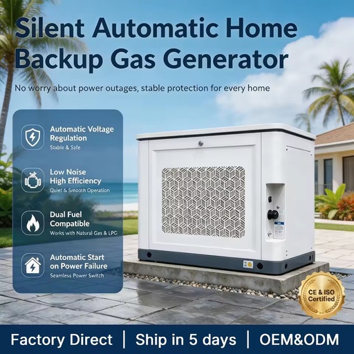 ApexGen 15kW / 19kVA Air Cooled Home Standby Generator Natural Gas LPG Dual Fuel with Fast Installation and Low Maintenance