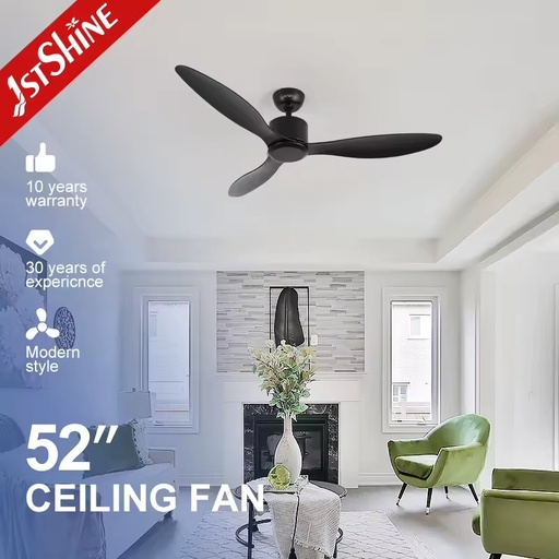 1stshine 52 Inches ABS Blade Plastic Eco Friendly TUYA Wifi Easy Installation Home Decor Heavy Duty Ceiling Fan No Light