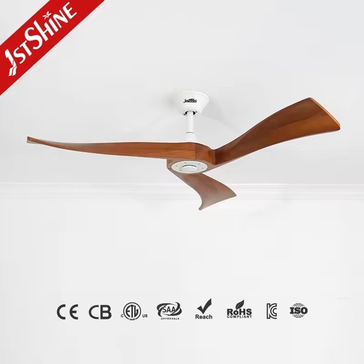 1stshine Solid Wood Factory Contemporary Timer Function Durable Quality Smart APP Control High Efficiency TUYA Wifi Ceiling Fan