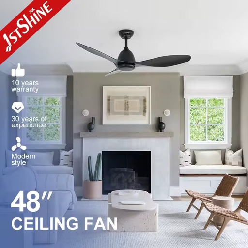 1stshine 48 Inches ABS Blade Home 6 Speeds Alexa Google Compatible Ultra Quiet Intelligent Control TUYA Wifi Ceiling Fan