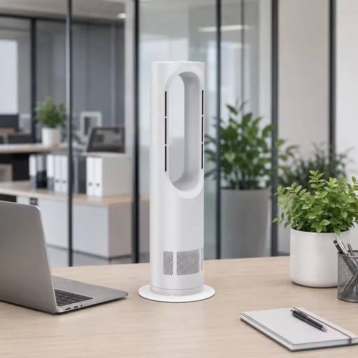 AZ588PRO 75DEGREE OSCILLATE 9H TIMER LEAFLLESS AIR COOL & HEAT TOWER FAN PTC FAST HEAT FAMILY ELDERLY PET INDOOR USE