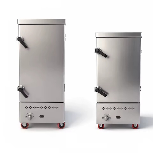 Factory Direct Commercial Gas Twelve Tray Stainless Steel Rice Steamer Cabinet for Restaurant Kitchen
