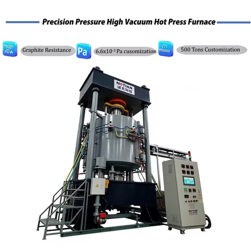 2200℃ High Temp High Vacuum Inert Atmosphere Uniform Thermal Field for Titanium Diboride Ceramic Densification Hot Press Furnace