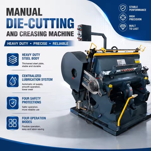 ZH CE Approved ML Manual Platen Die Cutting Machine - Exported to 30+ Countries for Packaging Box Production