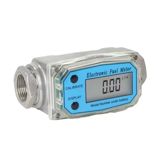 High Precision Electronic Turbine Flowmeter Intelligent Digital Flowmeter SS304 AL diesel Liquid Flowmeter