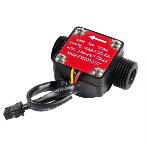G1/2" 3/4" Plastic Water Flow Meter Hall Sensor Switch Flowmeter Counter 1-30L/min Signal Output Flowmeter