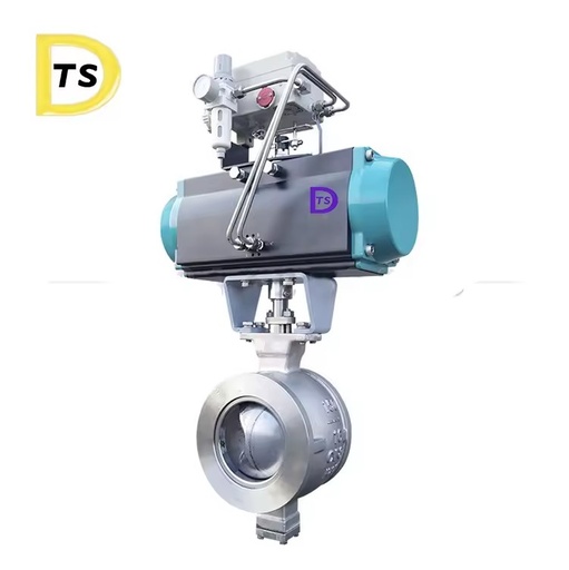 Top Quality Valves 304 316 2205 Stainless Steel v Type Pneumatic V-segment Ball Valve
