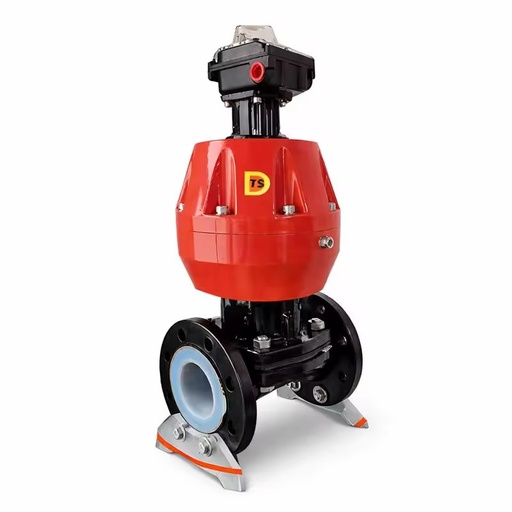 Manufacturer Wholesale F46 PTFE PFA 150lb PN16 ANSI British Standard Flange Diaphragm Control Valve Can Be Customized