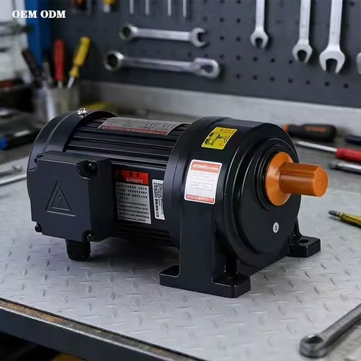 Three-Phase Heavy Duty Horizontal Worm Helical Gearbox-AC Induction Motor Speed Reducer IE3 Efficiency 2.2KW Power for
