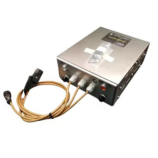 Spraytech High Efficiency 220V 24V Industrial Power Supply Box 10A Control Lights with Fan Wired Protection Fuses for AC/DC
