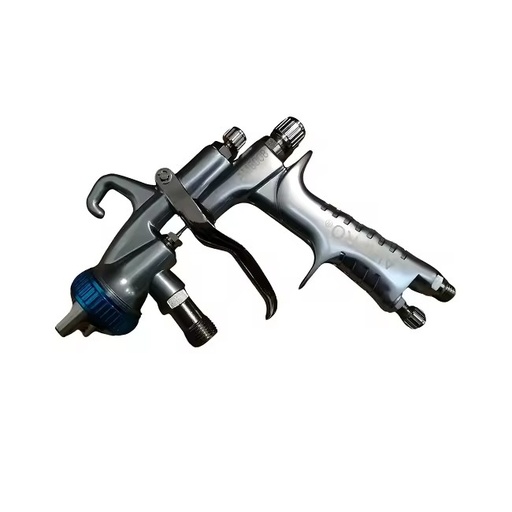 Portable manual spray gun AM-6008 with lower fixing suction metal tank hand grip