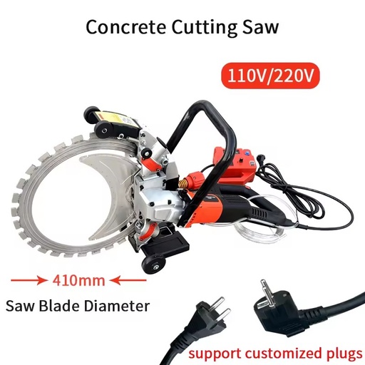 High Frequency Electric Concrete Ring Saw Handheld Concrete Cutting Saw Machine for Cement Wall Cutting Concrete Cutting Saw