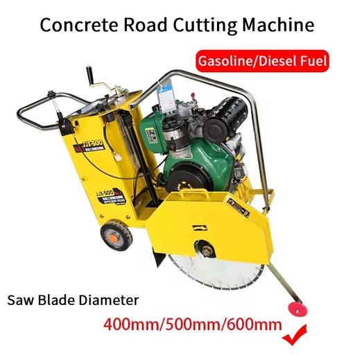 Gasoline Walk Behind Concrete Saw Cutting Machine with Diamond Blade Asphalt Road Cutter for Construction Road Cutting Machine