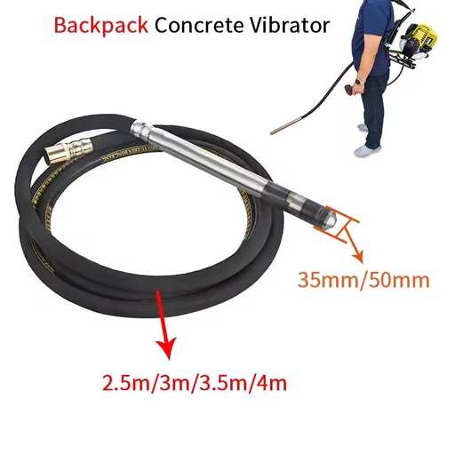High Efficiency Portable Backpack Concrete Vibrator 4-Stroke Gasoline Engine Type 35mm 50mm Compaction Machine for Construction