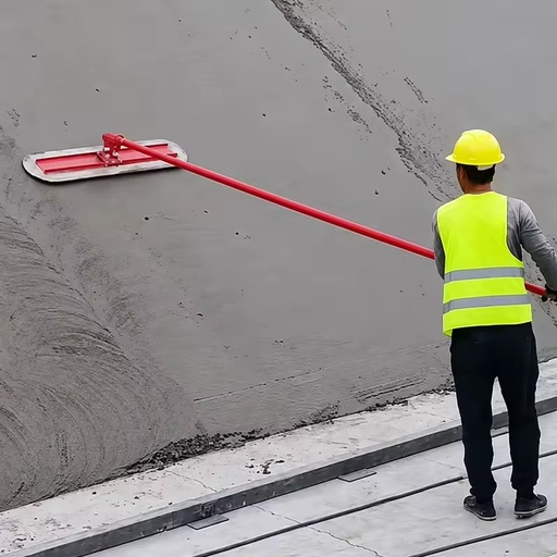 Industrial Manual Concrete Bull Float Manganese Steel Hand Trowel Floor Leveling Smoothing Finishing Construction Tool