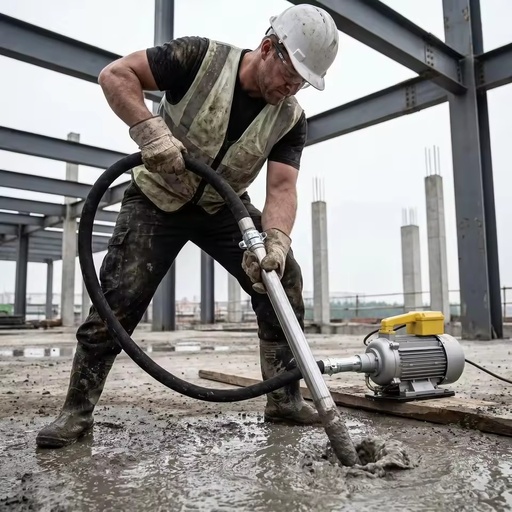2026 Portable Electric Concrete Vibrator High Efficiency Motor Internal Vibrating Poker Immersion Concrete Compaction