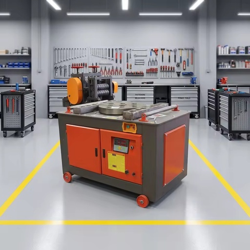 110V RB-25 Automatic Stainless Steel Bar Rebar Bending Machine with PLC Motor 4kW Hydraulic Bender & Cutter Engine on Sale