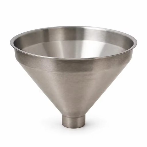 Customized Spinning Stainless Steel Cone Hopper Funnel Corrosion Resistant Hygienic Surface for Industrial Material Transfer