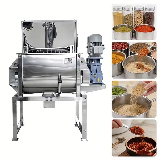 50L 100L 200L 500L 1000L Food Grade Stainless Steel Horizontal Ribbon Blender Dry Powder Mixer