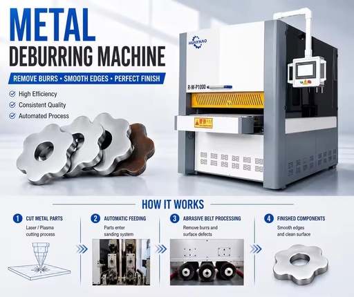 Electric Automatic High-Accuracy Stainless Steel Flat Plate Polishing Metal Sanding Machine