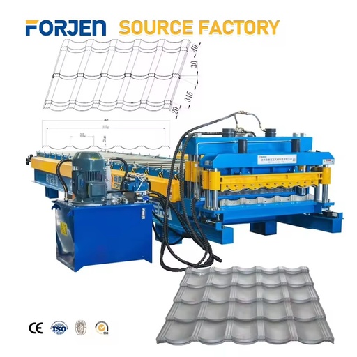 Factory Direct Customized Galvanized Steel Roofing Sheet Roll Forming Machine Automatic Glazed Tile Making Production Line