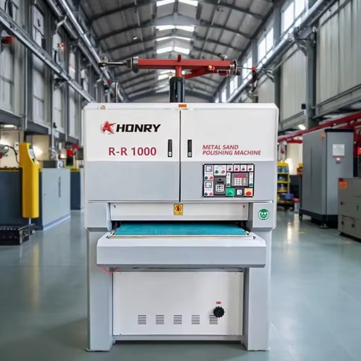 Honry 1000mm Customized Stainless Steel Wide Belt Sander Wet Metal Sanding Grinding Polishing Machine