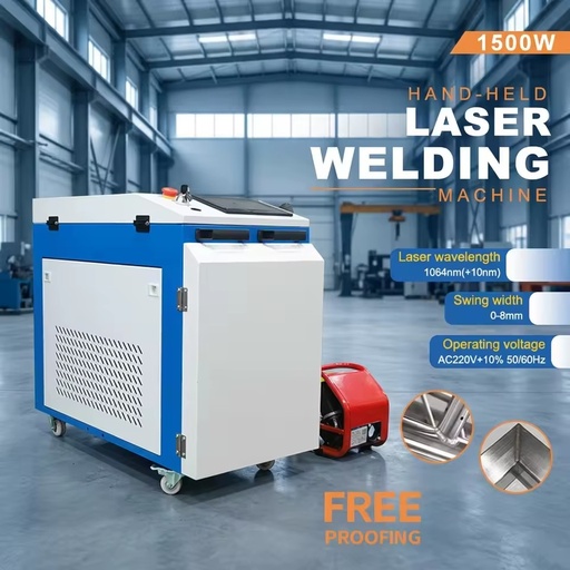 4 in 1 Handheld Fiber Laser Welder 1500W Cutting Cleaning for Kitchen Bathroom Door Window Stainless Steel Sheet Metal