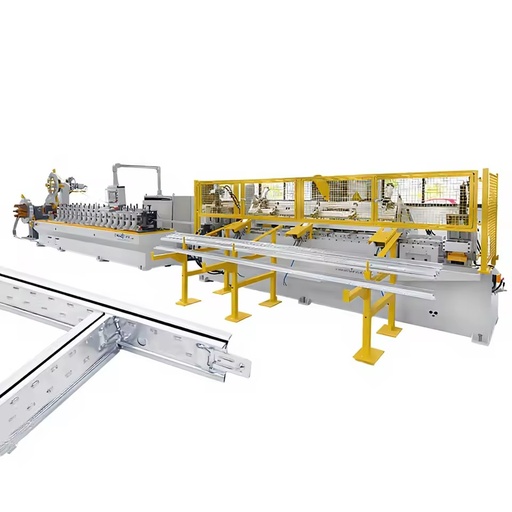 Fully Automatic Baked-Finish Furring Channel Machine Cold-Forming Line Ceiling Furring Equipment- Manufacturer 5+
