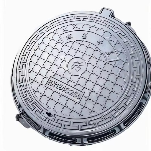 New Anti-Settlement Ductile Cast Iron Manhole Cover with Frame Black Bitumen/Epoxy Painted for Municipal Roads