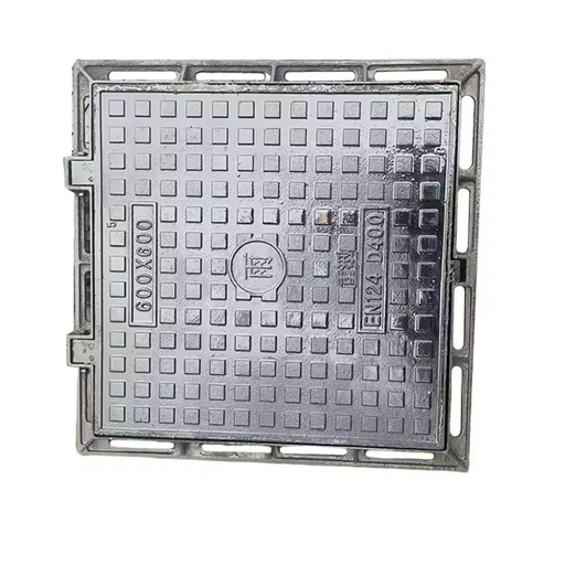 D400 EN124 Septic Tank Water Tank Well Cover Hinged Ductile Iron Manhole Cover Screw Lock Black Bitume/Epoxy Engineer