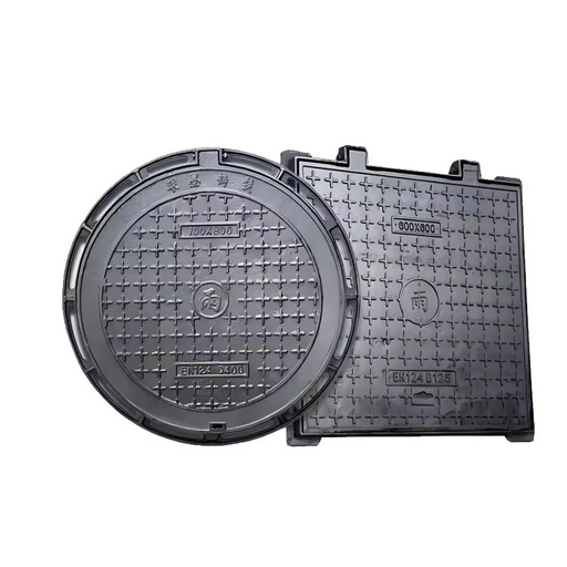 Specialized Factory HBZH · 0090 EN124 D400 E600 F900 Ductile Iron Black Engineer Grade Manhole Cover for Road
