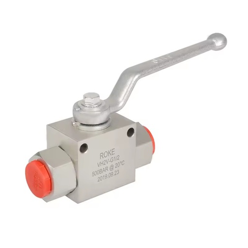 1/2 NPT High Pressure 500bar Ball Valve Forged Stainless Steel VH2V CWP Hydraulic Control Water Gas Oil OEM Customizable