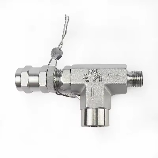 6000psi Stainless Steel Safety Relief Valve Manual Control Pressure Reducing for Water Gas Oil Base Acid General Application