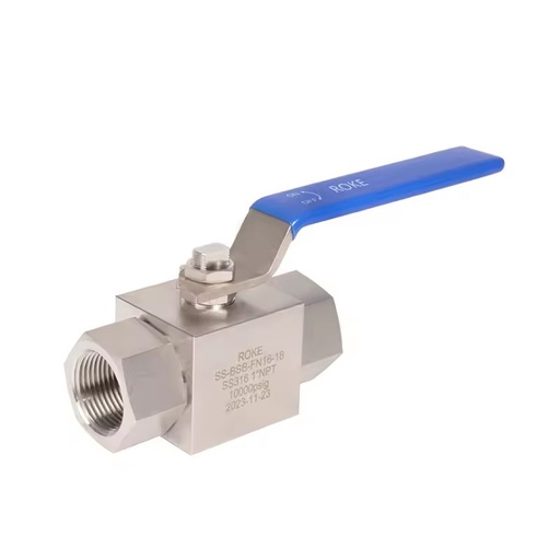 Stainless Steel SS316BSB Series Hydraulic Ball Valve Female Thread 10000psi Manual Power OEM Customizable Bar Stock Ball Valves