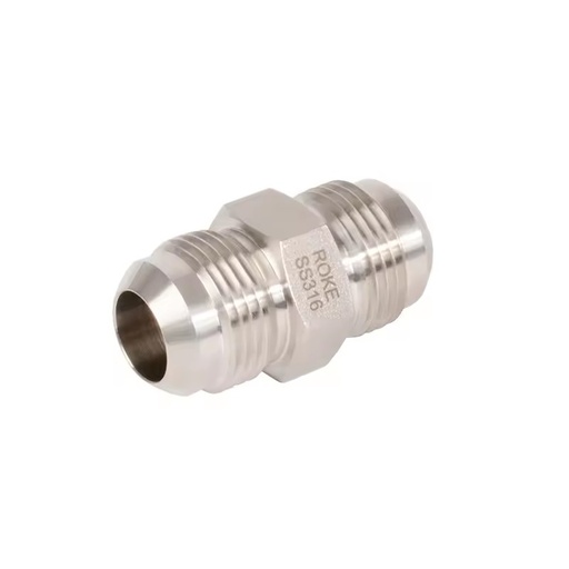 1JN 37 Degree Straight Male Thread Stainless Steel Hydraulic Adapter Fitting Gas/Oil NPT/BSP Thread Carbon Steel Tube Connector