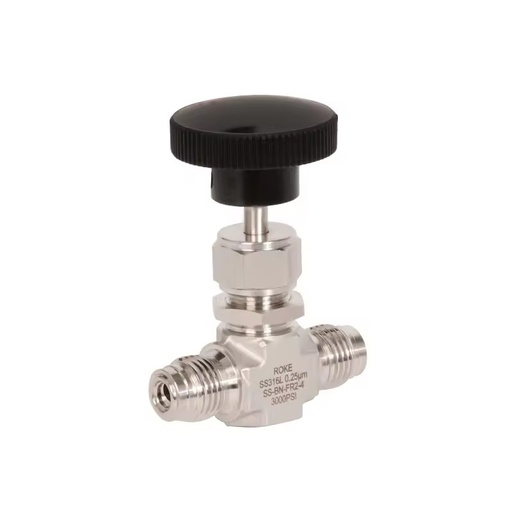 ROE Stainless Steel Metal Surface Sealing Needle Valve 3000 psi Male Thread ISO CE Certified 3/8 Port Size Integral Bonnet for