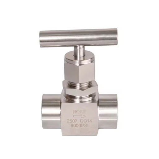 Super Duplex Stainless Steel F53/2507 Socket Weld Needle Valve Manual Power 6000psi for Gas Water Oil General Application